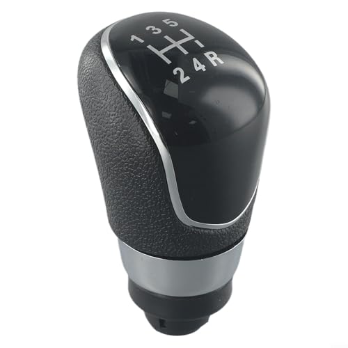 Pommeau de levier de vitesse manuel noir à 5 vitesses pour Ford Fiesta MK7 2008–2013 et Focus MK2 FL 2008–2011