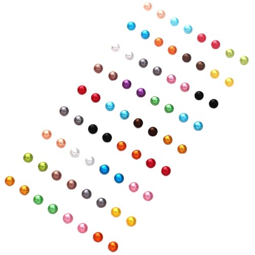 12/36 Pairs Hypoallergenic Round Imitation Pearl Earrings Classic Colorful Faux Round Ball Ear Studs Mixed Sizes Stud Earrings Set for Women Jewelry Birthday Gifts-36pairs colorful
