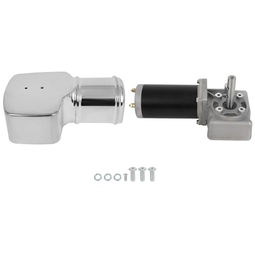 LAWTOOLIGHT 600W 50:1 1.5HP 12v Universal Replacement Dump Truck Trailer Tarp Motor w/Chrome Cover