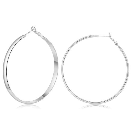 Image of Gacimy Gold Hoop Earrings for Women with 925 Sterling Silver Post