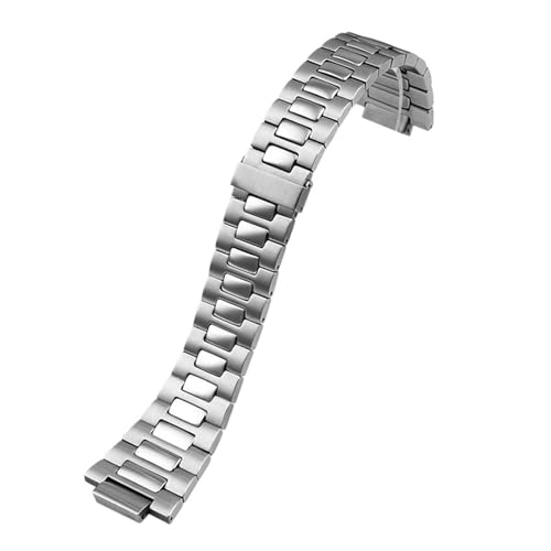 Ceinture homme en acier pour montre Patek Philippe Nautilus 5711 style sport chic argent