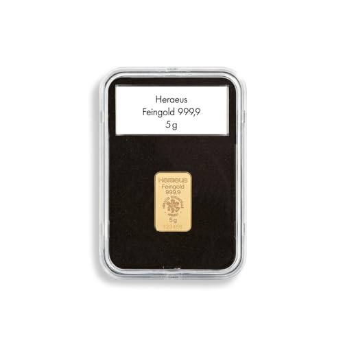 Leuchtturm 367872 Cápsulas QUICKSLAB para lingotes de oro, paquete de 5