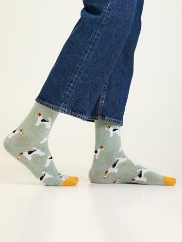 Image of Mint & Oak Long Socks For Men, Soft Cotton Calf Length Socks, Colorful Sock Gift For Men, Full Length & Odour Free, Funky Socks - Gift Box of 3