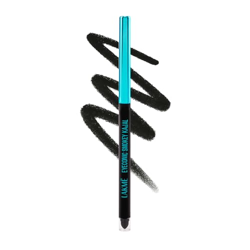 LAKME 9-5 Eyeconic Smokey Kajal, Black, 0.35g, for Smokey Eye Per...