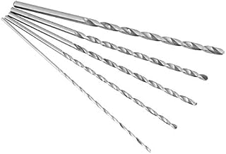 Extra Long High-Speed Steel Twist Drill Bits, High Hardness Spiral Drill Bit for Drilling Wood, Plastic, Aluminum and Composite Materials, Set of 5 Different Sizes 2mm, 3mm, 3.5mm, 4mm, 5mm