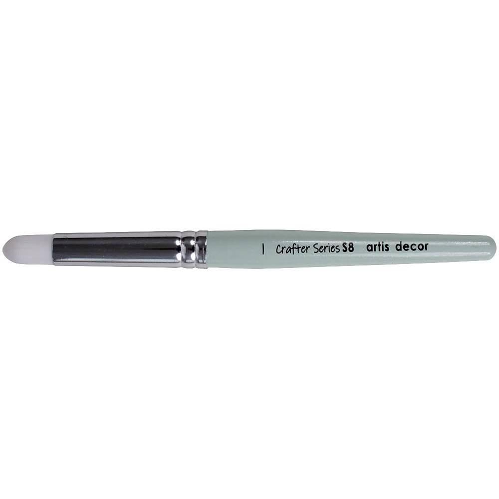 Pincel Crafters ARTIS DECOR Verde S8 Estarcido N.2
