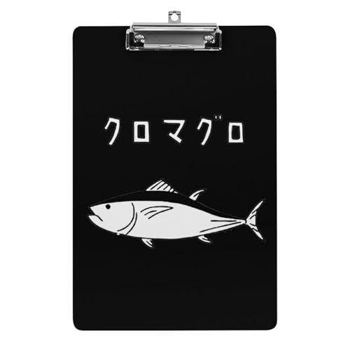 クリップボード ゆるい魚イラスト 海 釣り A4サイズ対応 クリップファイル バインダークリップ 用箋ばさみ ファイルボード メモ帳 縦型 書類整理 おしゃれ かわいい 筆記 多機能 壁掛け プレゼント