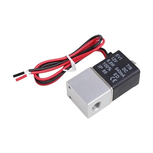 Valve pneumatique de régulation électrovanne 6,35mm 12V pour circuit d'air - 5