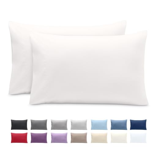 Image of Bare Home Pillowcases Envelope (King 20 inchx36 inch Set of 2, Antique White)