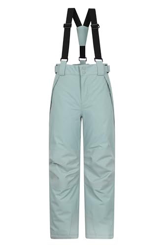 Mountain Warehouse Falcon Extreme Kids Ski Pants – Taped Seams, Waterproof Childrens Trousers, Snow Gaiters, Security Pockets – Ideal for Sports, Snowboarding Light Khaki Kids Size 7-8 Years - Image 7