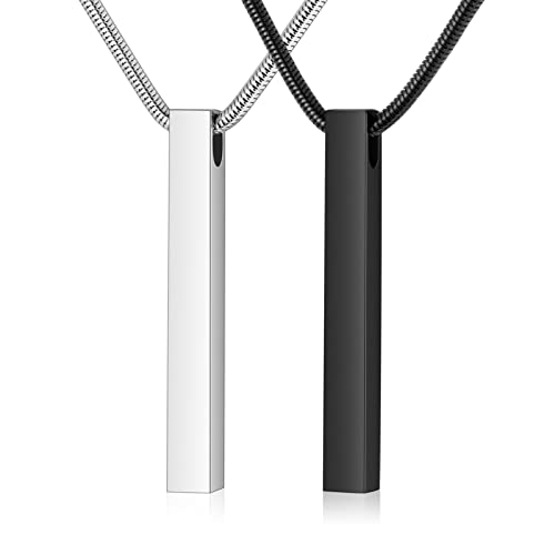 Collier urne pour cendres en acier inoxydable de qualité supérieure - Lot commémoratif