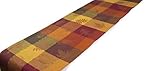 Kovot Table Runner | Autumn Leaves with Foil Accents | (1) Festive Thanksgiving Table Runner (13