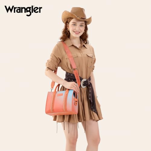 Image of Wrangler Tote Bag for Women Designer Satchel Handbags Top-handle Purses with Strap