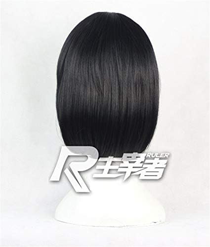 Cosplay Wig Owarimonogatari Oshino Ougi Wigs Cosplay Costumes Bakemonogatari Short Black Hair Peruca Wig for Halloween