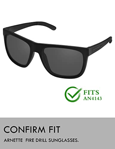 Verres de rechange Arnette Fire Drill AN4143 polycarbonate lunettes soleil