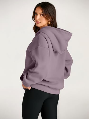 Image of EFAN Women's Oversized Comfort Fleece Hoodies, Cozy Trendy Pullover Sweatshirts with Pockets For Fall & Winter