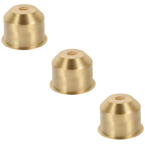 Unomor 3pcs Diy Lamp Holder Cup E27 Base for Wall Ceiling Light Safety Decorative Lamp Finial for Table