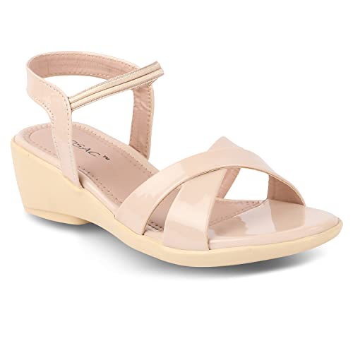 Image of MOSAC Women's /Girls Stylish & Comfortable Wedge Platform Heel Sandals for Women & Girls