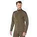 Rothco ECWCS Gen III Level II Underwear Top – Thermal Quarter Zip Grid Fleece Mid-Weight Shirt, AR 670-1 Coyote Brown, M