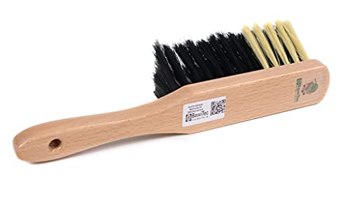 BawiTec Qualitäts Kehrbesen Set Kehrset Besen 30cm Schaufel Zimmerbesen Teleskopstiel verstellbar Stiel lackiert Handfeger Kehrgarnitur feine weiche Kunsthaar Borsten Komplett-Set Besenset – Bild 5