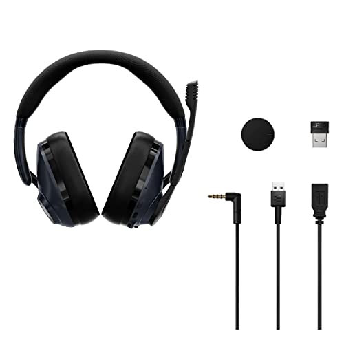 EPOS H3Pro Hybrid H3Pro Hybride Gaming-headset PC met Microfoon, Verbeterde Ruisonderdrukking, Verstelbaar, Smart Button Audio-Mixing met Blauwtooth en Gaming Suite, Surround Sound,Zwart - Afbeelding 8