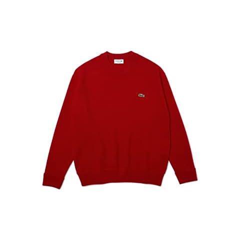 Lacoste Men's Red Pullover Sweater, Large Cover