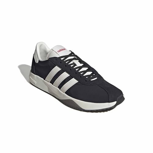 adidas Women's 76/26, Black/White/Better Scarlet, 10.5 - image 4