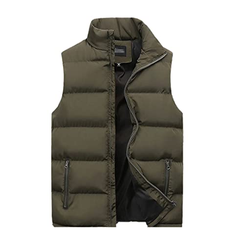 Chaleco de invierno para hombre con abrigo delgado en talla grande XXXL