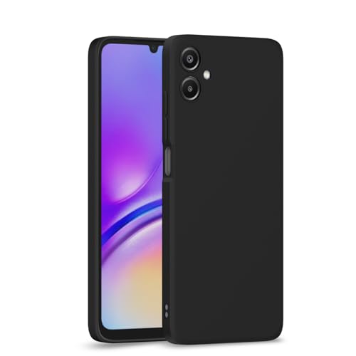 Image of Outlouders Back Cover for Samsung Galaxy A06 | Camera Protection | Durable Soft Matte Silicone Bumper Case (Black)