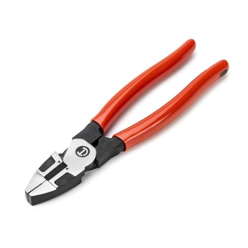 Crescent Z2 Lineman's Plier with Dipped Handle - Home Improvement, Repair & Electrician Tool for Cable Cutting - 8" - Z20508-06