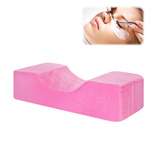Preisvergleich Produktbild great-fyl Wimpernverlängerungskissen Memory Foam U-Form professionellen Schönheitssalon Kissen Nackenstütze für Wimpernverlängerung rosa 50 * 20 * 12 cm