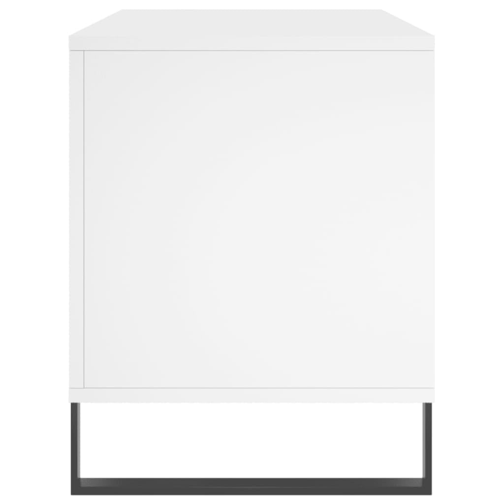 ShGaxin Mueble para Discos Madera contrachapada Blanco 100x38x48 cm, Estanteria CD, Mueble Tocadiscos, Mueble para Discos, Mueble para Vinilos, Mueble para Tocadiscos - 831756