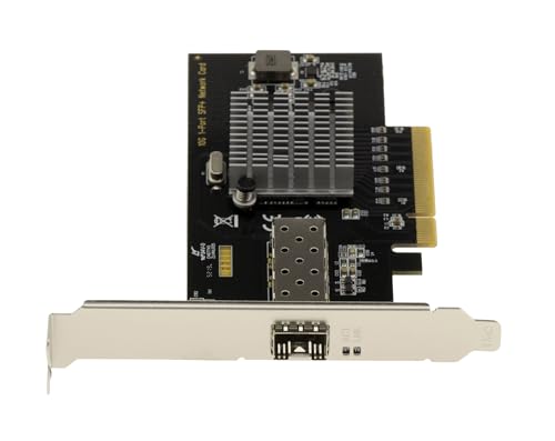 KALEA-INFORMATIQUE PCIe x8 10G Tarjeta de Red Fiber SFP+ Controladora con Chipset Intel 82599 X520 miniatura 4