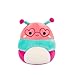 Squishmallows Original 8in Axel The Purple Beetle + 8in Griffith The Peach Bookworm – Official Jazwares Valentine’s Plush 2-Pack (Little)