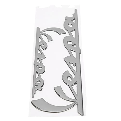 AYNEFY Motorbike Badge Sticker Emblem Sticker 3-Dimensional Decal for Vespa GTS300 LX125 LX150 IE Sprint Primavera 300 LX LXV Super Motorcycle 3D Decoration Car Chrome Emblems Truck (Silver)