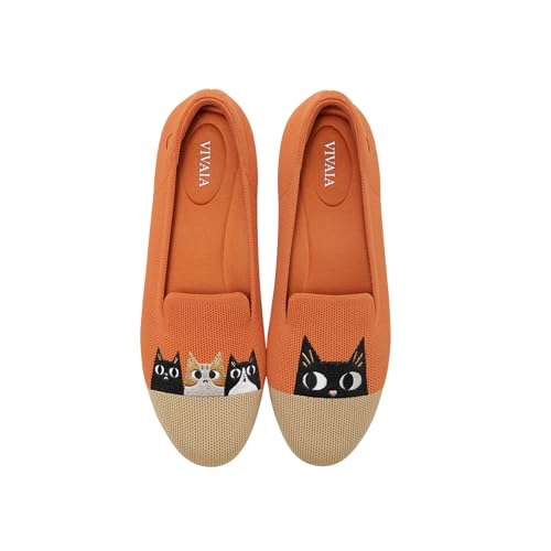 VIVAIA Audrey Embroidered Loafers