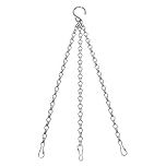 D.A.Y. Republic 14" Three Point Heavy Duty Metal Hanging Basket Chain - Heavy Duty Weatherproof Chain for Garden Hanging Flower Baskets (One Metal Chain)