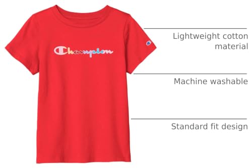Image of Champion Girl's T-Shirt, Kids' Tee, Cotton Tee, Multiple Graphics