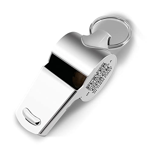 Silbato de acero inoxidable con cordón para entrenador miniatura 5