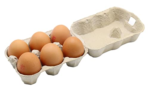 Gardening Naturally Egg Boxes Half Dozen, Recyclable and Biodegradable Pack of 100
