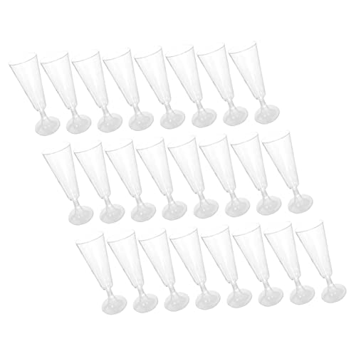 Anneome 40 Peças Taça De Plástico Taças De Plástico Vinho Transparente Taça De Champanhe