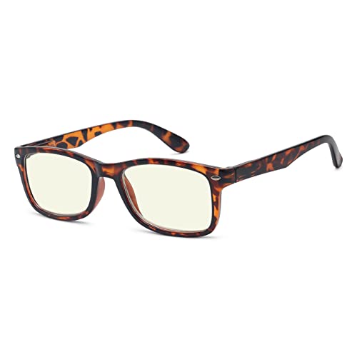 Image of Eyekepper Blue Light Glasses Men Women, Small Tortoise Eyeglasses