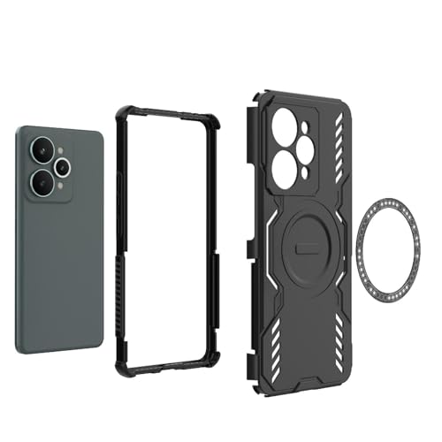 Image of Back Cover Case for Realme 15 Pro 5G | 360 Protection Mobile Phone Case Mag-Safe | Camera Protection | Back Cover for Realme 15Pro 5G / Realme 15 Pro 5+G - Black TPU+PC