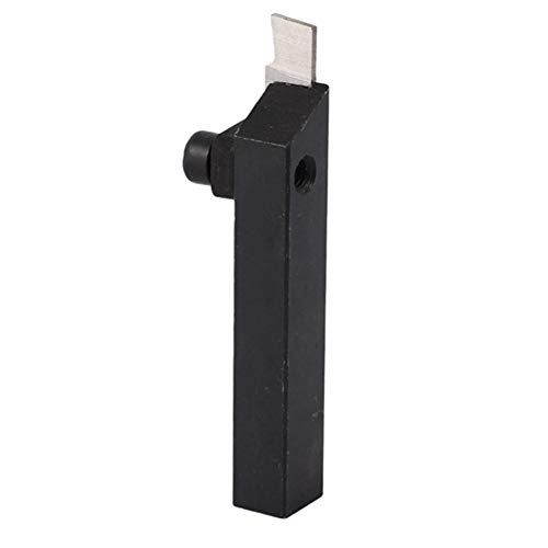 Srutueo Parting Off Tool Holder with Parting Blade SIEG S : 10145 Cut-Off Tool and Cutting Blade 10mm, Black