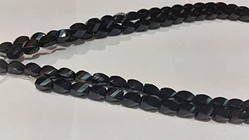 Onyx noir facetté 5x8mm LKBEADS pour création de bijoux uniques