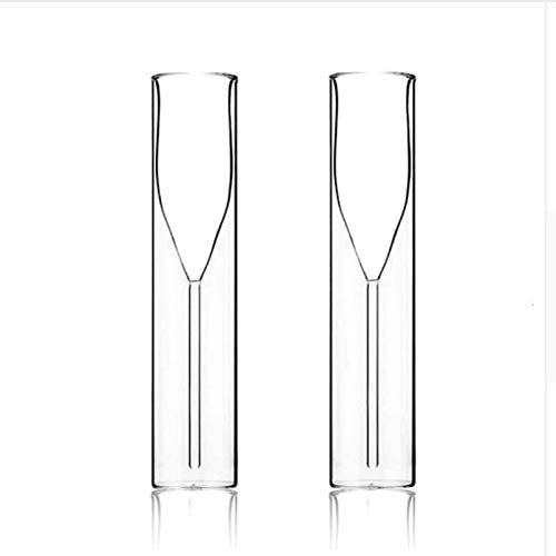 QSCTYG Wine Glasses Luxury Wedding Champagne Flutes Restaurant Double Wall Tulip Goblet Sparkling Red Wine Glass Cup 20 (Capacity : 115ml, Color : 2 Pieces)