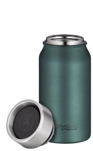 THERMOcafé by THERMOS TC DRINKING MUG moss green mat 0,35l, Thermobecher Edelstahl, Isolierbecher, Kaffeebecher to Go Thermo, auslaufsicher, 8h heiß & 16h kalt, spülmaschinenfest, BPA-frei 2