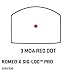 SIG SAUER Romeo-X SIG-LOC PRO Pistol-Mounted Reflex Sight | Compact Enclosed Optic with 5-Point SIG-LOC Mount & MOTAC | 20K-Hour Runtime, 15 Brightness Settings & Co-Witness Height, 3 MOA Red Dot