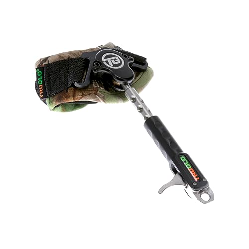 TruGlo Nitrus Dual-Jaw Ultra-Smooth Extremely Quiet Archery Release Aid, Side-Lock Connection, Realtree Camo