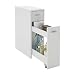 FMD Möbel Denia Cómoda de Baño, Madera, Blanco, 20x45x61 cm